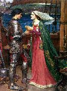John William Waterhouse Tristan and Isolde with the Potion painting